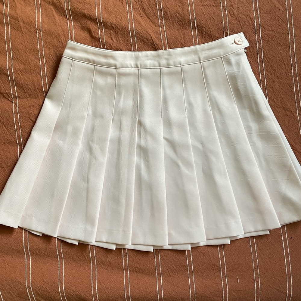 Baby Pink Pleated Skirt
